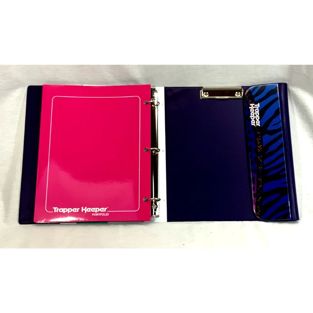 Trapper Keeper Animal Print Binder‎ Retro Vtg 80s 90s Folder Mead